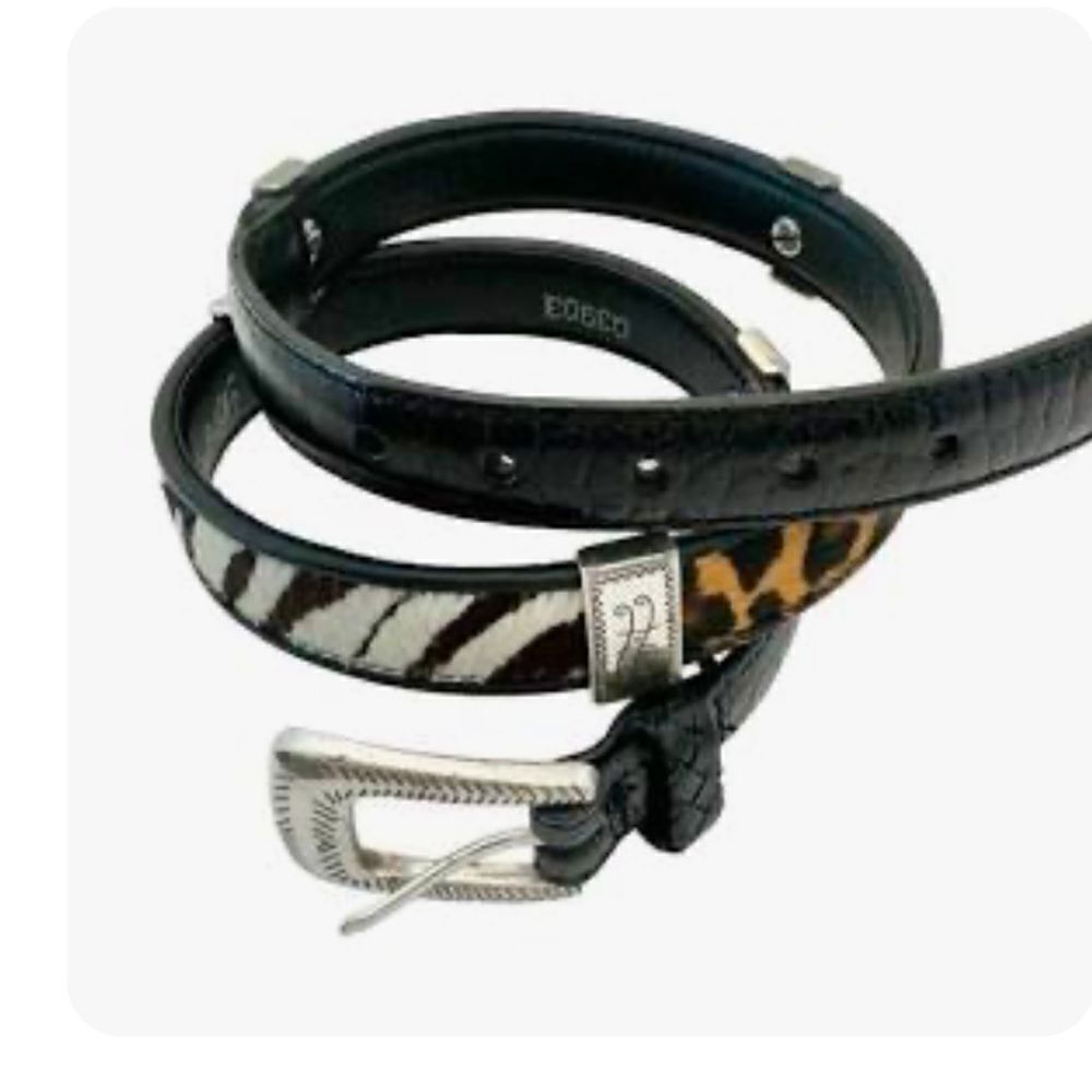 Brighton Calf Hair & Leather Belt M/30